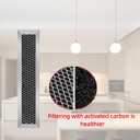(2-pack) Compatible for GE WB02X35607 WB02X10943 Charcoal Carbon Microwave Filters.2-1/2" X 11" X 3/8"
