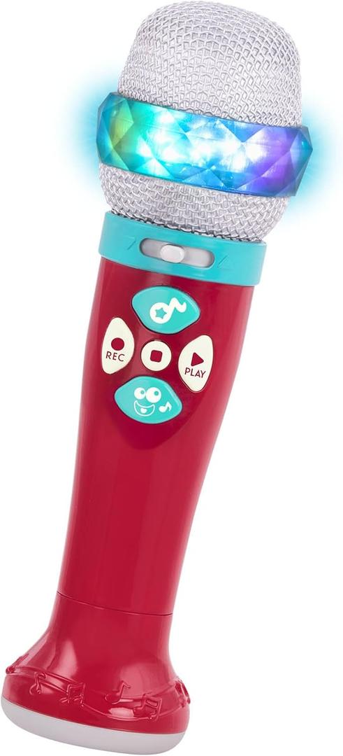 Battat  Toy Karaoke Mic  Light-Up & Voicechanging Microphone  Record & Playback  Sing-Along With Bluetooth  3 Years +  Musical Light Show Microphone