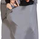 Sleeping Bag Liner - Travel Sheets for Hotel, Portable & Comfortable & Quick-Drying Adult Sleep Sack for Camping, Business Trips, Traveling, Hostel Size Twin