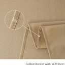 maxmill Slubby Texture Tablecloth Water Resistance Antiwrinkle Spillproof Soft Washable Jacquard Table Cloth for Dining Room, Buffet Banquet Parties Holiday Dinner, Rectangular 60 x 104 Inch, Beige