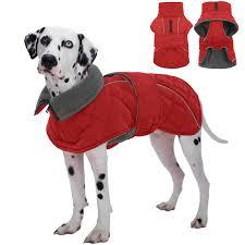 Kuoser Dog Coat Warm Dog Red Size XL