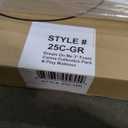 Dream On Me, 3 Inch Foam Pack and Play Mattress, White, White/Brown, 25C-GR, 3 Inch (Pack of 1) 38"x3"x26"