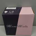 12oz Iceberg Clear Glass Cup, Pink and Blue Set of 2 Cocktail and Drinking Cups, Creative Gift for Couple Engagement Wedding Bride and Groom