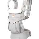 Ergobaby Omni Classic Baby Carrier for Newborn to Toddlers 0-48 Months (7-45 lbs) - 4-Position 100% Premium Cotton Baby Carrier with Ergonomic Support - Pearl Grey