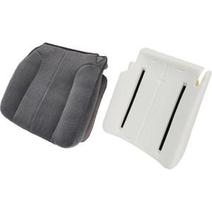 Priprilod Cloth Dark Gray Driver Side Bottom Replacement Seat Cover & Driver Side Foam Cushion Compatible with Dodge Ram 1500 2500 3500 2003 2004 2005