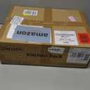 Consumest Microwave Stand, Adjustable Coffee Bar Cabinet, Multifunctional Pan Organizer with 6 Hooks and 3 Shelves, Bakers Rack for Shovel, Pots, Fruits, Vegetables, Grey & Black