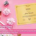 Gold Shimmer Paper - 100-Pack Metallic Cardstock Paper, 92 lb Cover, Double Sided, Printer Friendly - Perfect for Weddings, Birthdays, Craft Use, Letter Size Sheets, 8.5 x 11 Inches