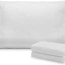 Pillowcases Set of 2 Pillow Covers Queen Size, Soft & Breathable Fabric for Hot Sleepers, Envelope Closure Pillow Covers Decorative Bed Pillow Cases Cooling Polymer-Blend Fabric 20''x28''