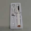 Heated Eyelash Curlers - 2 in 1 Clip-Type, Electric, LED Display, 3 Temp Settings, USB Rechargeable, Natural Curling, 24H Long Lasting, White, Stainless Steel, Includes Clean Brush