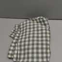 100% Cotton Queen Sheet Set - 4 Piece Cotton Sheets Queen Size Bed Set, Soft, Smooth, Durable, Easy Care, 16" Deep Pocket Checkered Green Sheets - 1 Flat, 1 Fitted, 2 Pillowcases