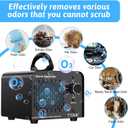 Ozone Generator 218,000mg/h, Commercial Ozone Machine Odor Removal, High Capacity Ozone Machine, Home Ozone Generator for Car, Home, Smoke, Pet, etc (Black) - by TTDMK