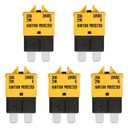 20 Amp Reset Fuse Circuit Breaker E39 Low Profile ATC/ATO Fuse 5 Packs 20A 12V-28V for Car Marine SUV Boat
