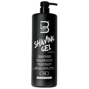 L3 Level 3 Clear Shaving Gel for Men, Straight Razor, Non-Irritating, Ice