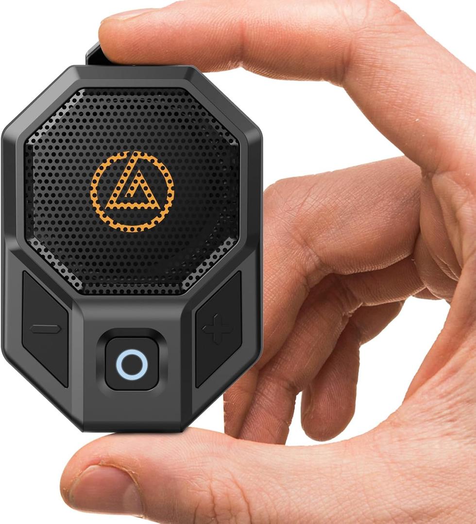 LOBKIN Wearable Bluetooth Speaker, Clip On Mini Portable Speakers, Wireless Bluetooth 5.4 Built-in Mic IPX5 Waterproof Compact Hands-Free Calls for Jobsite Work, Outdoor Activities