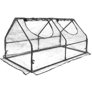 Portable Mini Greenhouse, 47"x24"x24" Greenhouses for Outdoors with PVC Cover and Dual Zipper Doors,Green House Cover for Raised Garden Bed,Garden Bed Cover for Plants Outdoor