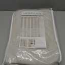 Oatmeal Beige Pinch Pleated Curtains 84 Inches Long for Living Room 2 Panels Sets,Stone Washed Linen Earth Tone Decor Back Tab Boho Neutral Greige Earthy Sheer Curtain for Bedroom