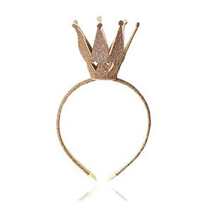 SIPELATY Crown Headbands for Women Princess Peach Queen of Hearts Crown Halloween Costume Birthday Hairband Pack of 2