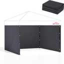 Replacement Sidewalls for 10x10 Pop Up Canopy with 1" Velcro Strip (3 Pack, Grey)