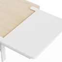 Desk Extender, 15-inch Clamp-On Desk Shelf, Height-Adjustable Desktop Shelf Organizer for Monitors Office and Gaming Accessories, Arm Support Table Extension, 44lbs Heavy Duty, White