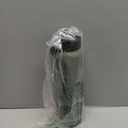 Kodrine Water Bottle With Straw and Carry Handle, Glass Water Bottle 24 oz Leak Proof Locking Lid with Soft Silicone Spout, Reusable Drinking Cups for Travel Sports with Time Marker,Olive