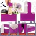 30 Set Halloween Coffee Cups Holder, Halloween Coffee Drink Carrier Supplies for 2/4 Cups, 12-30 oz Hot/cold Drinks Carriers Holder for Trick or Treat Spooky Party Decorations, Orange Purple Color