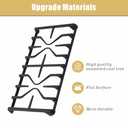 zcafmf WB31X27151 & WB31X24736 Cast Iron Stove Grate Set, Premium Replacement for GE Gas Range Models, Ideal for Surface Burner Side Grate and Gas Cooktop Parts, Durable Cast Iron Construction -1 Pack