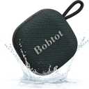 Bobtot Portable Wireless Bluetooth Speaker - IPX7 Waterproof Show Speakers with 16H Playing Time, Loud Stereo Sound, Built-in Mic, TWS, Small Size with Carry Lanyard, DarkBlue