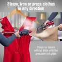 CHI Collapsible Travel 2-in-1 Handheld Garment Steamer & Steam Iron for Clothes, 1200 Watts, 120 ml Water Tank, 6 Minutes of Steam, Fast Heatup, 10' Cord, Black