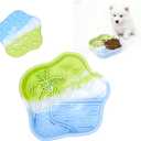 WUGO Slow Feeder Dog Bowls, Lick Mat for Dog Cat, Dog Lick Bowl, Puzzle Toy Dog Food Bowls with Anti-Slip Suction Cups, Interactive Treat Dispensing Puppy Pet Slow Eating for Large Medium Small Breed