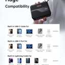 W&P Portable Charger Power Bank with Built in Cables & AC Wall Plug,35W Fast Charging,20000mAh External Battery Pack for iPhone 16/15/14/13/12 Pro, iPad, MacBook Air, Samsung (Travel Essential)