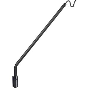 Kingsyard Heavy Duty Wall Mounted Deck Hook, 27"-39" Adjustable Metal Plant Wall Hanger for Hanging Bird Feeders, Planters, Lanterns, Wind Chimes, Wall Mounted