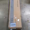 ROCKPOINT 3 Sided Glass 59" Fireplace TV Stand for TVs up to 65inch, Media Entertainment Center with Glass Door Storage Cabinet,24" Electric Fireplace with LED Light and Flame Colors,Grey