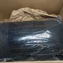 Mens Hooded Long Puffer Coat (X-Large, Black)