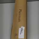 Noctiflorous Round Placemats Set of 8, 15 Inch Braided Hand Woven Table Mats, Heat Resistant Non-Slip Wipeable Thin Edge Place Mats for Kitchen Dining Indoor Outdoor Use (Red, 8)