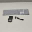 Seenda Wireless Bluetooth Keyboard and Mouse Combo, SKM64-3 Rechargeable Slim Quiet Keyboard Mouse, 3 Multi-Device Connection, Compatible for Windows, Mac, MacBook, iPad, Tablet, Black Gray