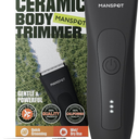 Manspot Body Hair Trimmer for Men, Groin Hair Trimmer Ball Shaver Replaceable Ceramic Blade Heads Waterproof