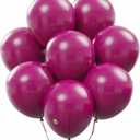 AFTERLOON Biodegradable Balloons Magenta 12 Inch 100 Pack, Matte Color Thickened Extra Strong Latex Helium Float, for Baby Shower Gender Reveal Garland Arch Wedding Birthday Party Decorations