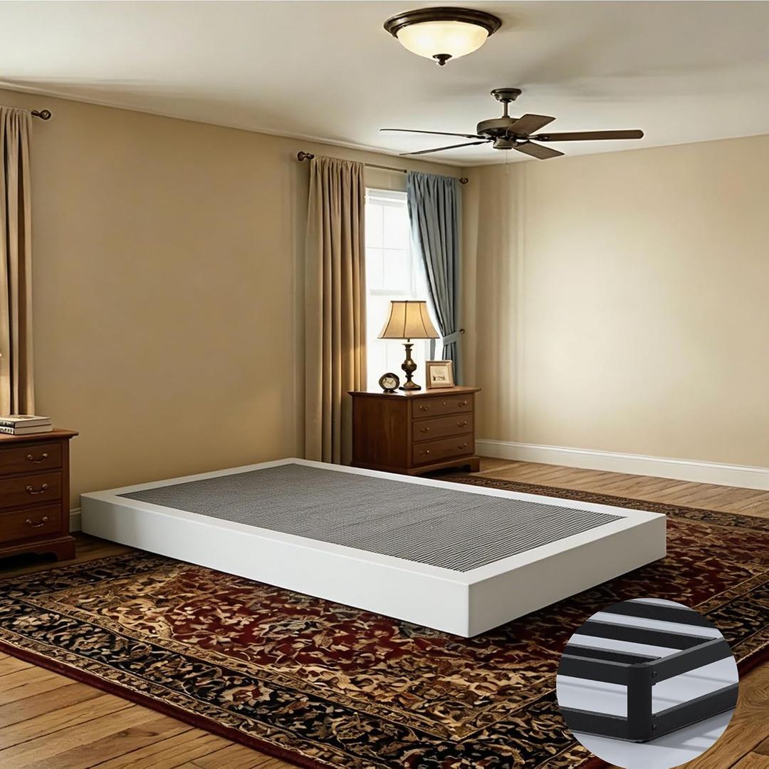 Twin 5 Inch Low Profile Heavy Duty Metal Box Spring, Noise Free