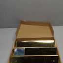 YMVV 12 IN Mirror Gold Acrylic 3 Tier Display Riser Perfume Organizer, Perfume Cologne Organizer Holder, Pops Toy Figures, Clear Cupcake Riser, Dessert Shelf