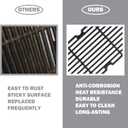 463240115 Grill Grates Replacement Parts for Charbroil 6 Burner Grill Parts 463230515 463239915 463226513 463252114 Replacement Grates G432-001N-W1 Searing Cooking Grates Kenmore Grates Parts