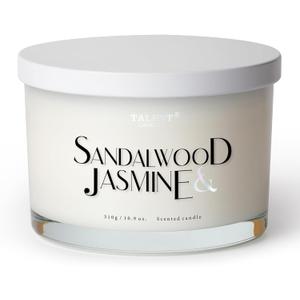 Scented Candles for Home - Large 3 Wick Jar Candles - Natural Soy Wax Candles Gifts for Women & Men - Aromatherapy Aesthetic Candles