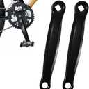 BLLREMIPSUR 2 PCS Bike Wheel Crank Arm, Mountain Bike Tooth Plate Crank, Road Bike Round Hole Crank Replacement