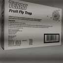 TERRO Fruit Fly Traps for Indoors (4 Pack) + 180 Days of Lure Supply - T2503SR - Lure and Kill Indoor Fruit Flies Near Fruit, Trash Cans, Countertops - Ready to Use Trap - 180 Day Supply