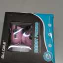 ALLCELE Girls Robot Toy, Rechargeable RC Robot for Kids, Remote Control Toy with Music and LED Eyes, Gift for Children Age 3 Years and Up - Pink