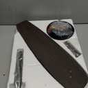 52 Inch Farmhouse Ceiling Fan with Light and Remote, Black and Gold Industrial Caged Ceiling Fans with 6 Speed Reversible Motor and Dual Finish 5 Blades, Rustic Ceiling Fan for Living Room, Bedroom