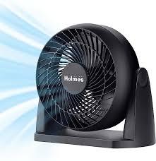 Holmes 8" Air Circulator Fan, 3 Speeds, 90° Adjustable Head Tilt, Wall Mountable, Ideal for Home, Bedroom, Kitchen or Office, Black
