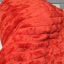 BEDELITE Fleece Throw Blanket for Couch 3D Ribbed Jacquard Soft and Warm Decorative Fuzzy Blanket Cozy, Fluffy, Plush Lightweight Red Throw Blankets for Bed, Sofa, 50x60 inches