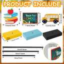 3 Pieces Back to School Wooden Signs School Bus Books Blackboard Standing Back to School Decorations for School Classroom Home office (School), 8.9L" x 6.7W"