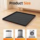 Washing Machine Drain Pan Silicone Mat, 32 x 30 Inch Washer Drip Tray, Non-Slip Waterproof Washer Tray for Floor Protection, Anti-Vibration Mat for Washer or Dryer