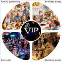 LED Lights Table Sign with Writing Pen - Battery Powered Party Supplies, Color Changing Wedding Decorations Table Lights for Restaurant Bar Event (BLACK, Girl)